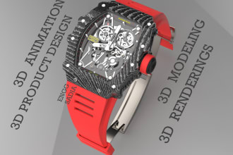 do 3d modeling, 3d product design and 3d animation