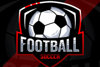 design creative beautiful football logo for you in just 1 day