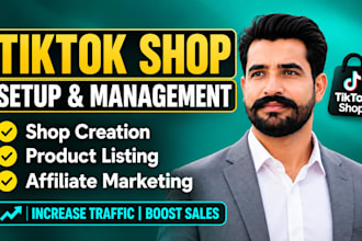 setup and manage your tiktok shop and affiliate marketing, tiktok ads