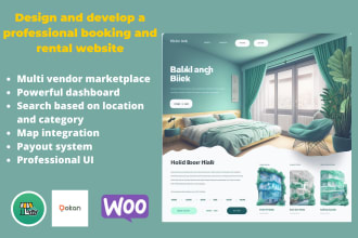 build a professional rental, booking, event, listing marketplace website