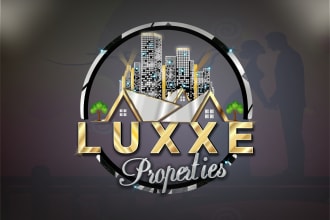 do real estate, construction, home repairs, monograms logo