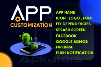 reskin, design or modify your android app