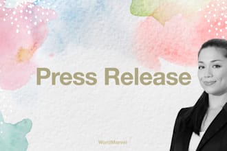 write a press release for you