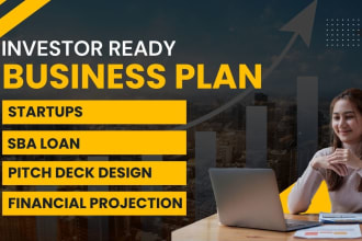 write business plan for startup investor or sba loan