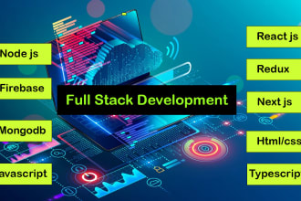 expertly develop react, nextjs, firebase, and nodejs projects for your project