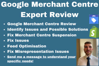 review your google merchant centre and fix misrepresentation and suspensions