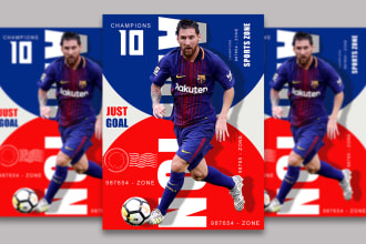 make event flyer, one pager flyer, business or sports flyer design