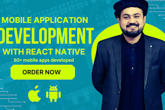 create android and IOS mobile app in react native as react native app developer