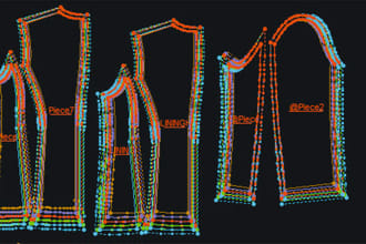 create garment, dress, clothing sewing pattern and grading