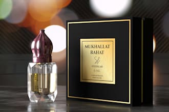 create luxury 3d perfume bottle rendering and fragrance cgi for ecommerce