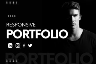 create a personal portfolio and resume wordpress and wix websites