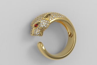 design a unique 3d ring