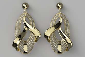 create 3d jewelry design for 3d printing