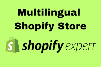 create a professional multilingual shopify store