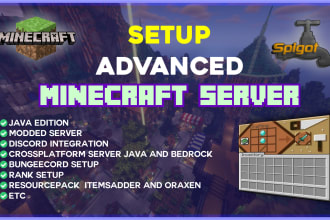 set up advanced minecraft server with any version