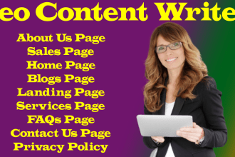 be your SEO website content writer