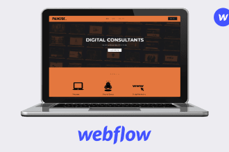 develop a striking website using webflow