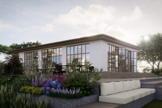 design and render in high quality 3d interiors or exteriors