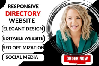 design wordpress directory website, business website