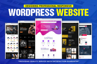 design wordpress website, blog, portfolio or ecommerce website