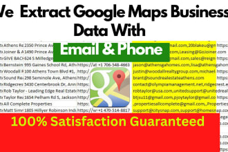 scrape google maps business leads with email