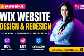design and redesign wix website with unlimited revisions