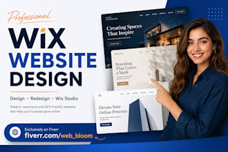 design and redesign wix website with unlimited revisions