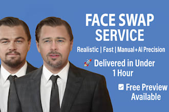 do realistic face swap or head swap in images professionally