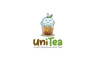 design wonderful bubble tea logo with express delivery
