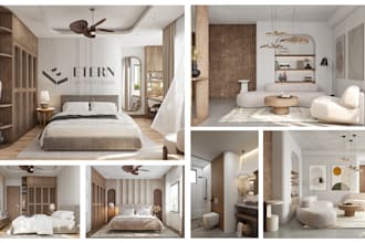 modeling architect 3d , rendering interior exterior