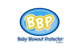 design beautiful baby blowout protector logo