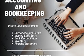 do bookkeeping in quickbooks online with profit and loss and bank reconciliation