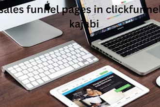 create sales funnel pages in clickfunnels, kajabi website expert