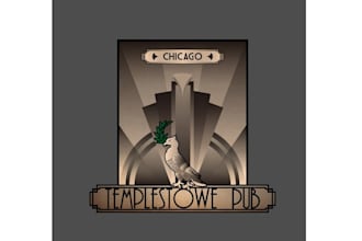 make perfect worthy art deco logo for a new neighborhood pub