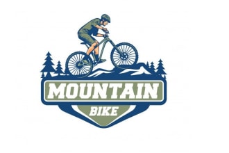 design awesome  mountain cycle and cycle shop logo with free source file