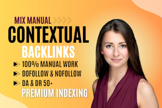build seo contextual backlinks dofollow and nofollow