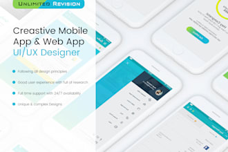 do attractive mobile UI UX design or app UI UX design