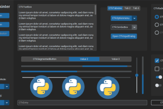 develop desktop apps in python gui or cmd