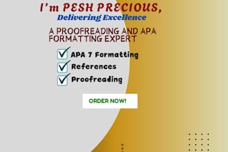 proofread and edit your apa 7 documents in 6 hours