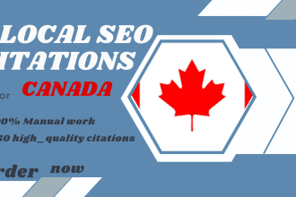 do 350 live canadian local citations and directory submissions for local SEO