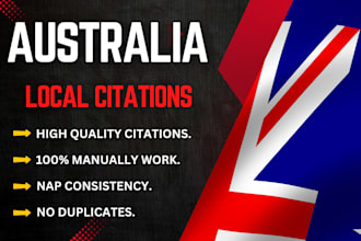do 200 live australia local citations and directory submissions for local SEO