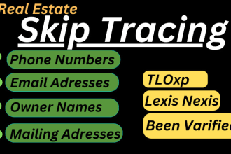 do real estate skip tracing and llc skip tracing  in bulk