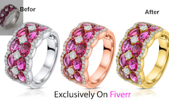do jewelry photo retouch with HD quality