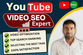 optimize your youtube channel and video SEO with vidiq