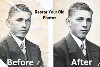 restore, repair your old photos, restoration, retouching, improve, unblur