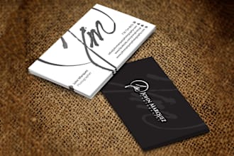 design professional and modern business card