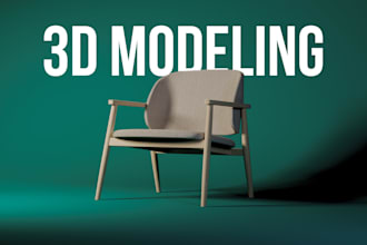 do 3d modeling and rendering of your furniture or products