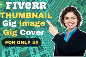 design professional fiverr gig thumbnail,gig image,gig cover