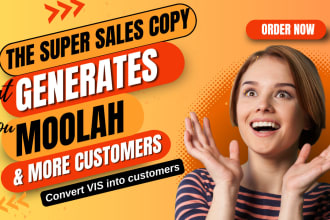 write a sales page copy to convert your cold visitors into drooling buyers