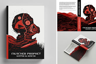 design hand drawn book cover illustration for indie authors